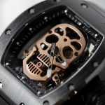 Richard Mille High End Watch Replica RM052 Skull Tourbillon Black Ceramic Rubber Strap 43mm - Image 4