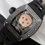 Richard Mille High End Watch Replica RM052 Skull Tourbillon Black Ceramic Rubber Strap 43mm - Image 8