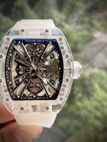 Richard Mille Replica Watch RM12-01 Tourbillon Sapphire Rubber Strap 44mm - Image 4