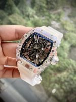 Richard Mille Replica Watch RM12-01 Tourbillon Sapphire Rubber Strap 44mm - Image 3
