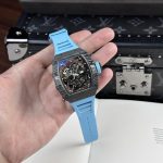 Richard Mille RM35-02 Custom Full Carbon Case Blue BBR 44mm