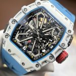 Richard Mille RM 35-03 Rafael Nadal Replica Watches Case Carbon TPT White 43.2x50mm - Image 4