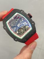 Richard Mille Luxury Replica Watches RM67-02 Carbon Customs Like Auth VIPP 38.7×47.52mm