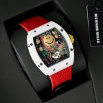 Richard Mille Clone Watches RM88 Smiley White Ceramic Fabic Nato Strap 42mm - Image 4