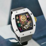 Richard Mille Fake Watch RM88 Smiley Fabic Nato Gray 42mm - Image 4