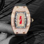 Richard Mille RM007 Replica Watch Rose Gold Wrapped With Full Natural Diamond 36mm - Image 2