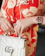 Richard Mille RM007 Replica Watch Rose Gold Wrapped With Full Natural Diamond 36mm - Image 6