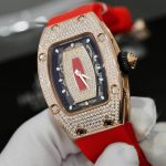 Richard Mille RM007 Replica Watch Custom Moissanite Diamonds Red 36mm - Image 5