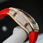 Richard Mille RM007 Replica Watch Custom Moissanite Diamonds Red 36mm - Image 9