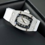 Richard Mille RM007 Replica Watch White Custom Full Moissanite Diamonds Hong Kong 36mm - Image 3