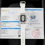 Richard Mille RM007 Replica Watch White Custom Full Moissanite Diamonds Hong Kong 36mm