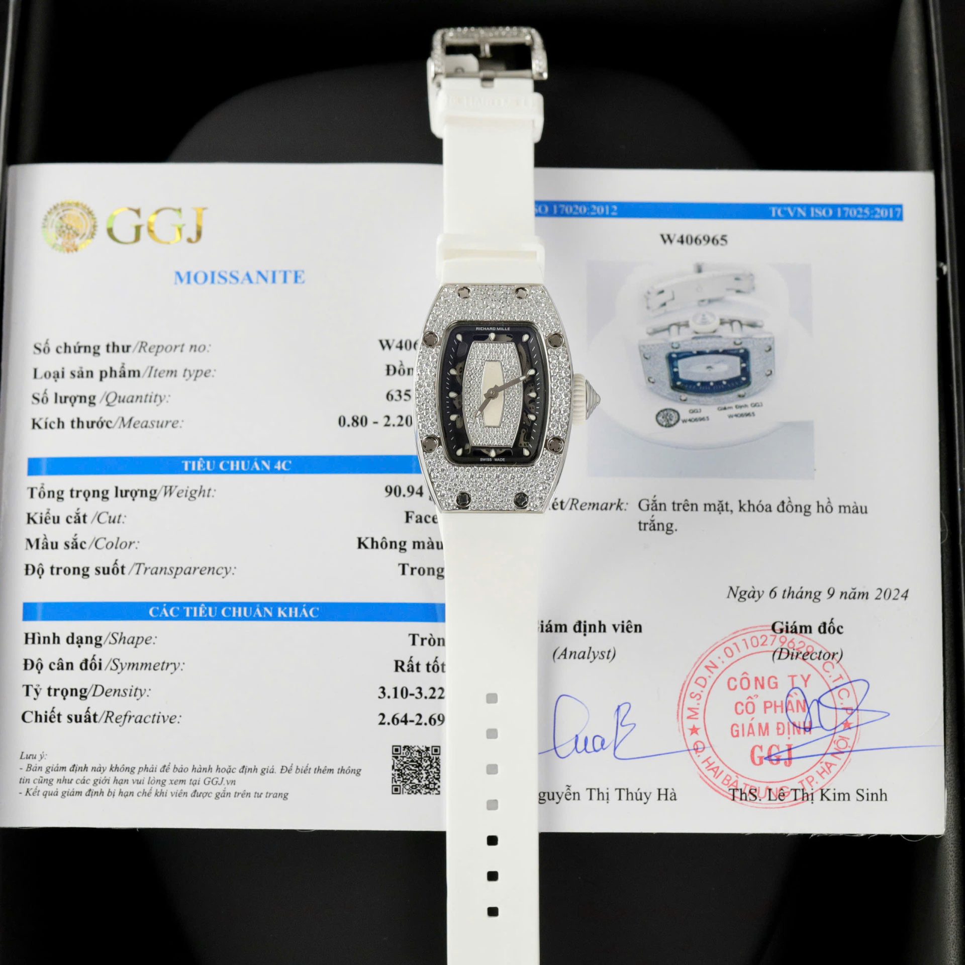 Dong-Ho-Richard-Mille-RM007-Mau-Trang-Che-Tac-Dinh-Full-Kim-Cuong-Moissanite-36mm-9.jpg Richard Mille RM007 Replica Watch White Custom Full Moissanite Diamonds Hong Kong 36mm - Image 1