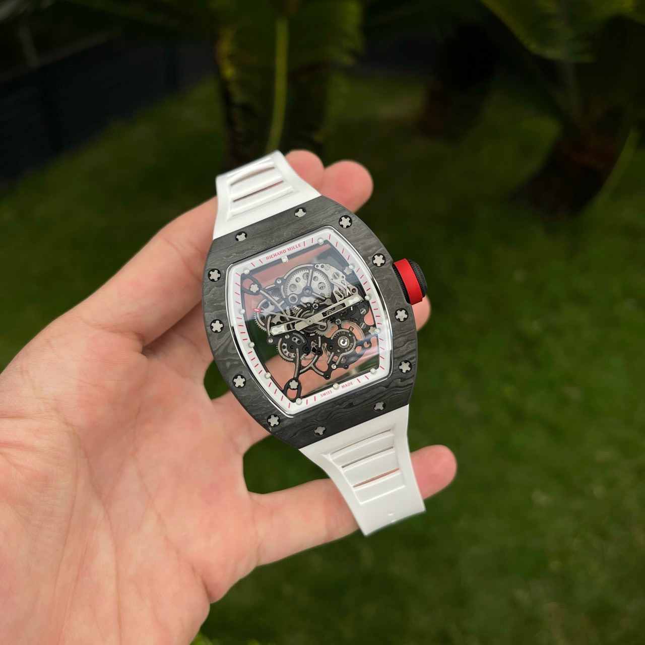 Dong-Ho-Richard-Mille-RM055-Bubba-Watson-Carbon-Replica-11-BBR-45mm-1.jpg Richard Mille RM055 Bubba Watson Carbon Replica 1:1 Watch BBR 45mm - Image 1