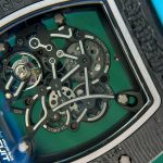 Richard Mille RM055 Carbon NTPT Luxury Fake Watch Blue Strap ZF Factory 49.9×42.7mm - Image 8