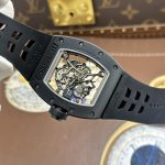 Richard Mille RM055 Black Imitation Watches Case Ceramic Rubber Strap ZF 49.9×42.7mm - Image 13