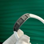 Richard Mille RM055 Carbon NTPT Imitation Watches Skeleton Dial White Strap ZF Factory 49.9×42.7mm - Image 11