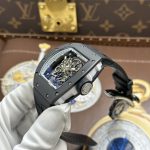 Richard Mille RM055 Replica Watches Case Black Ceramic Bezel White ZF Factory 49.9×42.7mm - Image 9