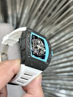 Richard Mille RM055 Replica Watch Full Carbon White Rubber Strap BBR 45mm - Image 2