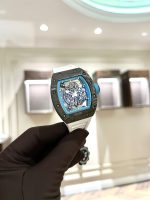 Richard Mille Replica Watch RM055 Carbon White Rubber Strap 45mm - Image 2