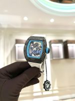 Richard Mille Replica Watch RM055 Carbon White Rubber Strap 45mm - Image 3