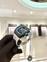 Richard Mille Replica Watch RM055 Carbon White Rubber Strap 45mm - Image 4