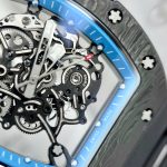 Richard Mille RM055 Replica Watch Full Carbon Case Rubber Strap 45mm - Image 5