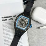 Richard Mille RM055 Replica Watch Full Carbon Case Rubber Strap 45mm
