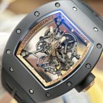 Richard Mille RM055 Replica Watches Case Black Ceramic Bezel Bronze Color ZF Factory 49.9×42.7mm - Image 4