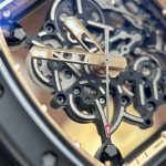 Richard Mille RM055 Replica Watches Case Black Ceramic Bezel Bronze Color ZF Factory 49.9×42.7mm - Image 8