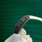 Richard Mille RM055 Carbon NTPT Fake Watches Skeleton Dial White Strap ZF Factory 49.9×42.7mm - Image 8