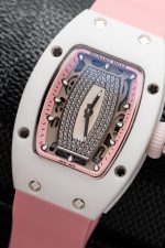 Richard Mille RM07-01 Ceramic Best Replica Watch Pink Rubber Strap 36mm - Image 4