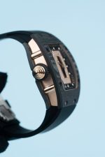 Richard Mille RM07-01 Carbon Fake Watch Black Rubber Strap 36mm - Image 8