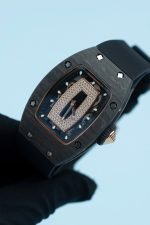 Richard Mille RM07-01 Carbon Fake Watch Black Rubber Strap 36mm - Image 3
