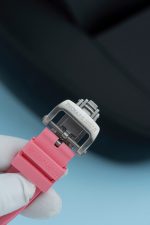 Richard Mille RM07-01 Ceramic Fake Watches Pink Rubber Strap 36mm - Image 11