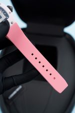Richard Mille RM07-01 Ceramic Fake Watches Pink Rubber Strap 36mm - Image 14