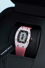 Richard Mille RM07-01 Ceramic Fake Watches Pink Rubber Strap 36mm - Image 5