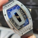 Richard Mille RM07-01 Best Replica Watches Diamonds Black Rubber Strap ZF Factory 36mm - Image 2