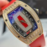 Richard Mille RM07-01 Best Replica Watches Diamonds Red Rubber Strap ZF Factory 36mm - Image 4
