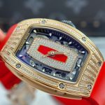 Richard Mille RM07-01 Best Replica Watches Diamonds Red Rubber Strap ZF Factory 36mm - Image 5