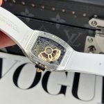 Richard Mille RM07-01 Best Replica Watches Diamonds White Rubber Strap ZF Factory 36mm - Image 9