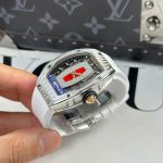 Richard Mille RM07-01 Best Replica Watches Diamonds White Rubber Strap ZF Factory 36mm - Image 3