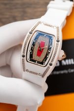 Richard Mille RM07-01 Replica Watch With Diamonds White Ceramic Case 36mm - Image 2