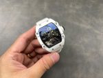 Richard Mille RM27-02 Rafael Nadal Tourbillon White Carbom Best Replica Watches 40x48mm