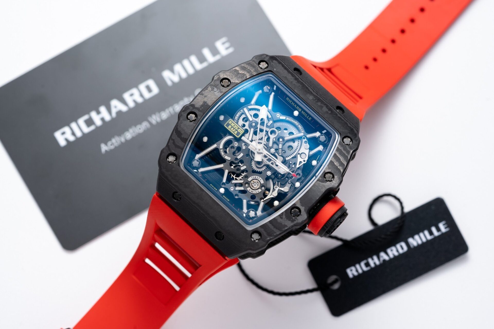 Dong-Ho-Richard-Mille-RM35-01-Replica-11-Day-Cao-Su-Do-45mm-1.jpg Richard Mille RM35-01 Replica 1:1 Watch Red Rubber Strap 45mm - Image 1
