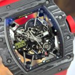 Richard Mille RM35-02 Rafael Nadal Carbon Replica Watches Red ZF Factory 44mm - Image 5