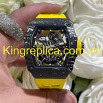 Richard Mille RM35-02 Rafael Nadal Yellow Carbon NTPT + Vaucher Exclusive Customization Watch 44.5×49.94mm
