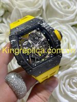Richard Mille RM35-02 Rafael Nadal Yellow Carbon NTPT + Vaucher Exclusive Customization Watch 44.5×49.94mm - Image 4