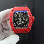 Richard Mille RM35-02 Knock Off Watches Red Carbon Frame Automatic Movement 45mm - Image 3