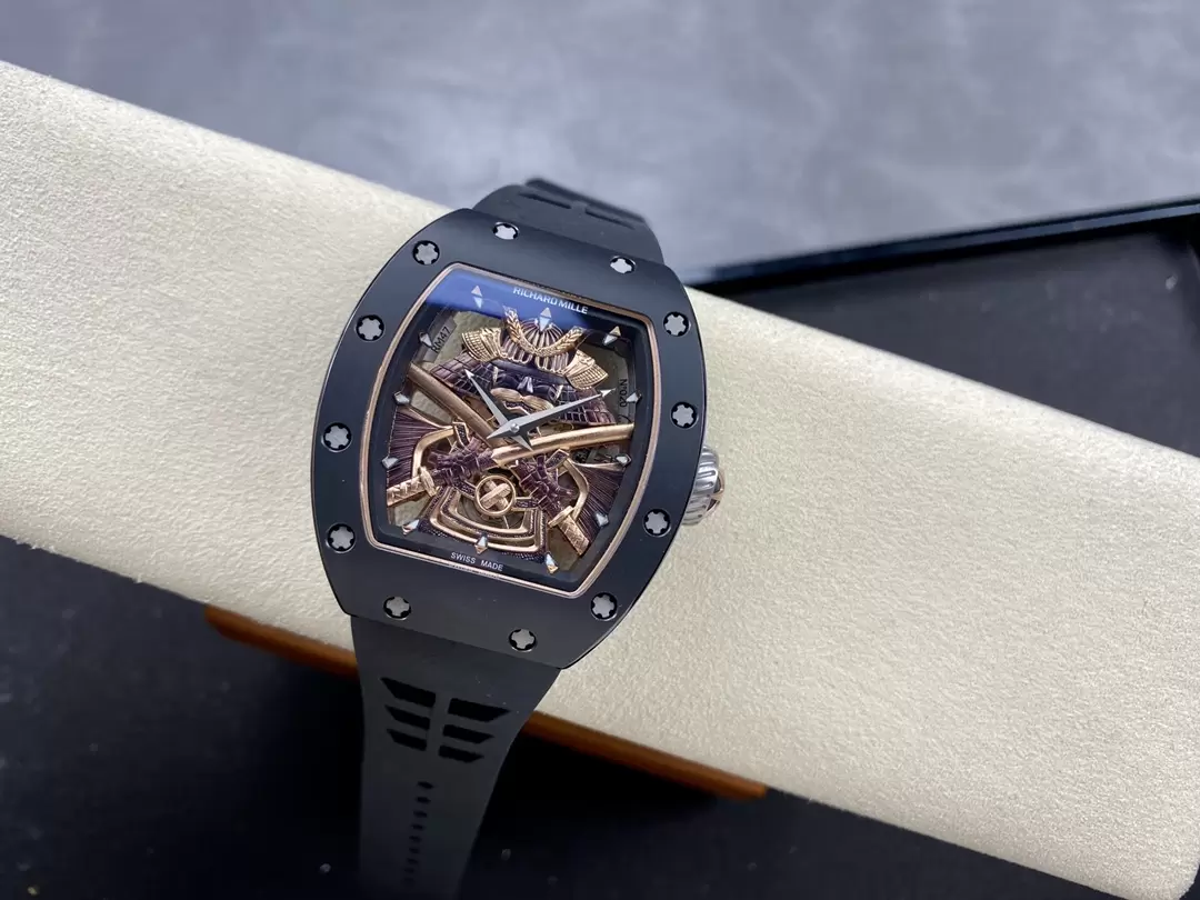 Dong-Ho-Richard-Mille-RM47-Samurai-Tourbillon-Ceramic-Replica-6.webp Richard Mille RM47 Samurai Tourbillon Ceramic Replica 1:1 Watch 42.7mm - Image 1