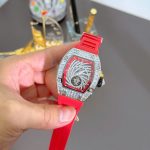Richard Mille RM51-02 Red Replica Watches Automatic Movement Rubber Strap 40mm - Image 2